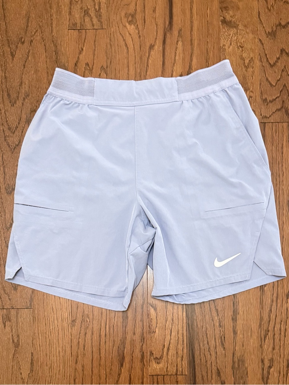 Nike Men's Flex Advantage 7” Tennis Light Blue Indigo Athletic Shorts size Small